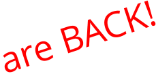 are BACK!