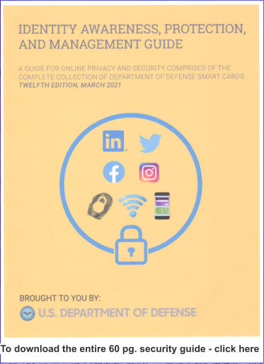 To download the entire 60 pg. security guide - click here