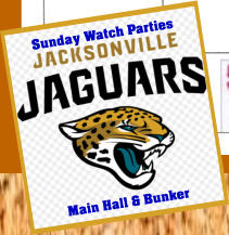 Sunday Watch Parties Main Hall & Bunker